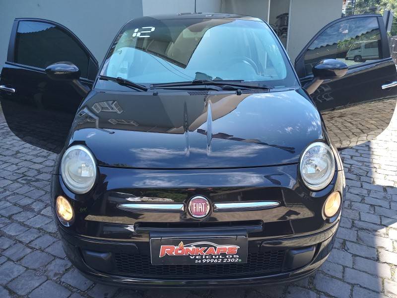 FIAT - 500 - 2012/2012 - Preta - R$ 39.900,00